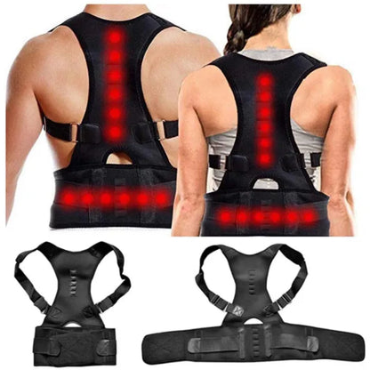 New Version Adjustable Straps Corrector Belt Magnetic Posture Belt Body Shoulder Back Support For Men’s And Women’s