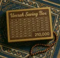 wooden Umrah Saving Box