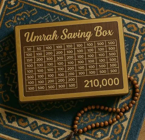 wooden Umrah Saving Box